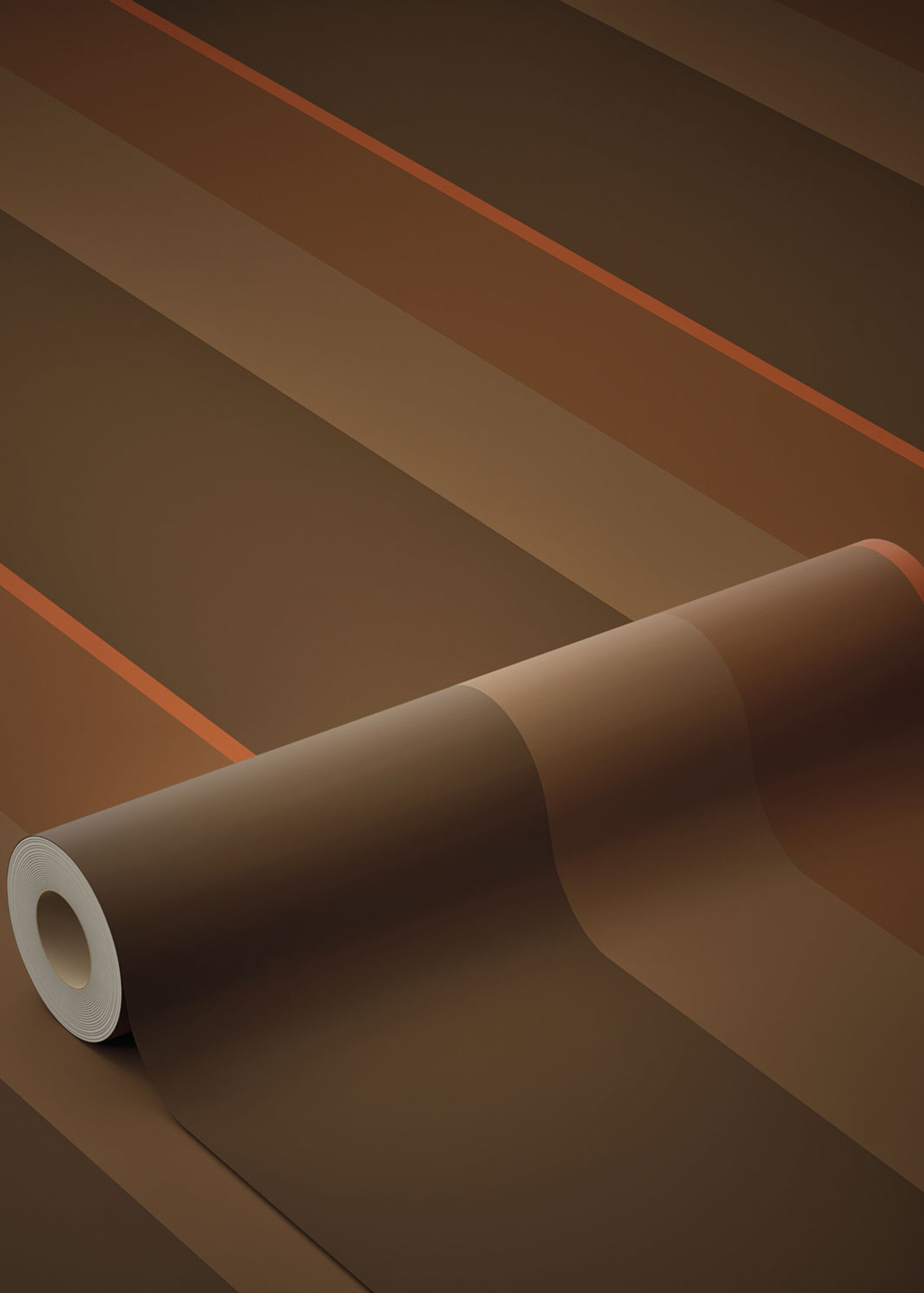 Herhaalbaar Bold Stripes | Strepen behang door Frans Uyterlinde | 97,4 x 280 cm