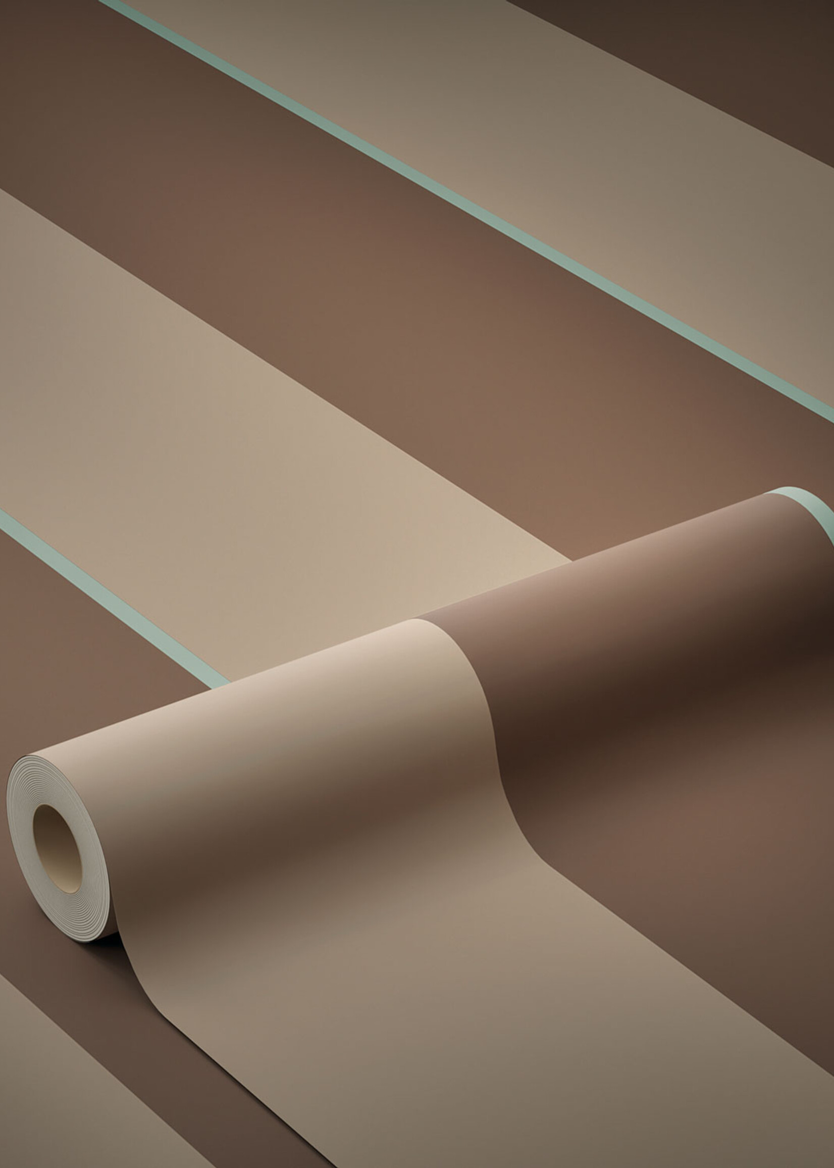 Herhaalbaar Bold Stripes | Strepen behang door Frans Uyterlinde | 97,4 x 280 cm