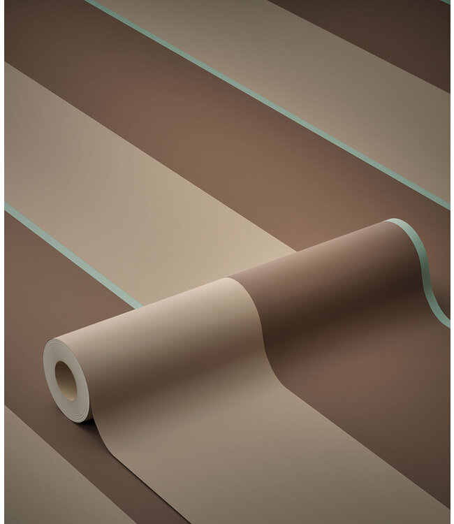 Bold Stripes | Tapete mit bunten Streifen von Frans Uyterlinde | 97,4 x 280 cm