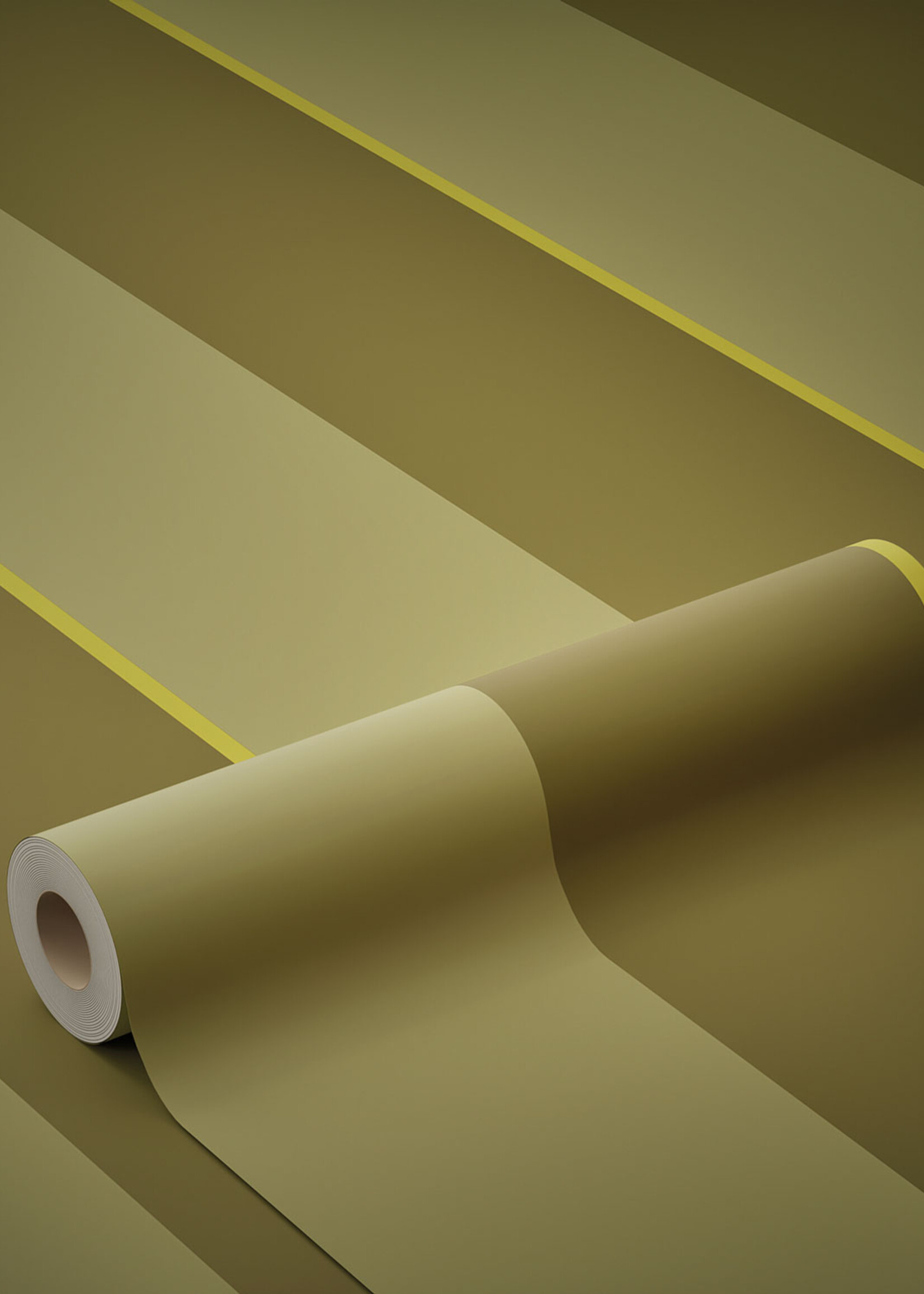 Herhaalbaar Bold Stripes | Colorful striped wallpaper by Frans Uyterlinde | 97.4 x 280 cm