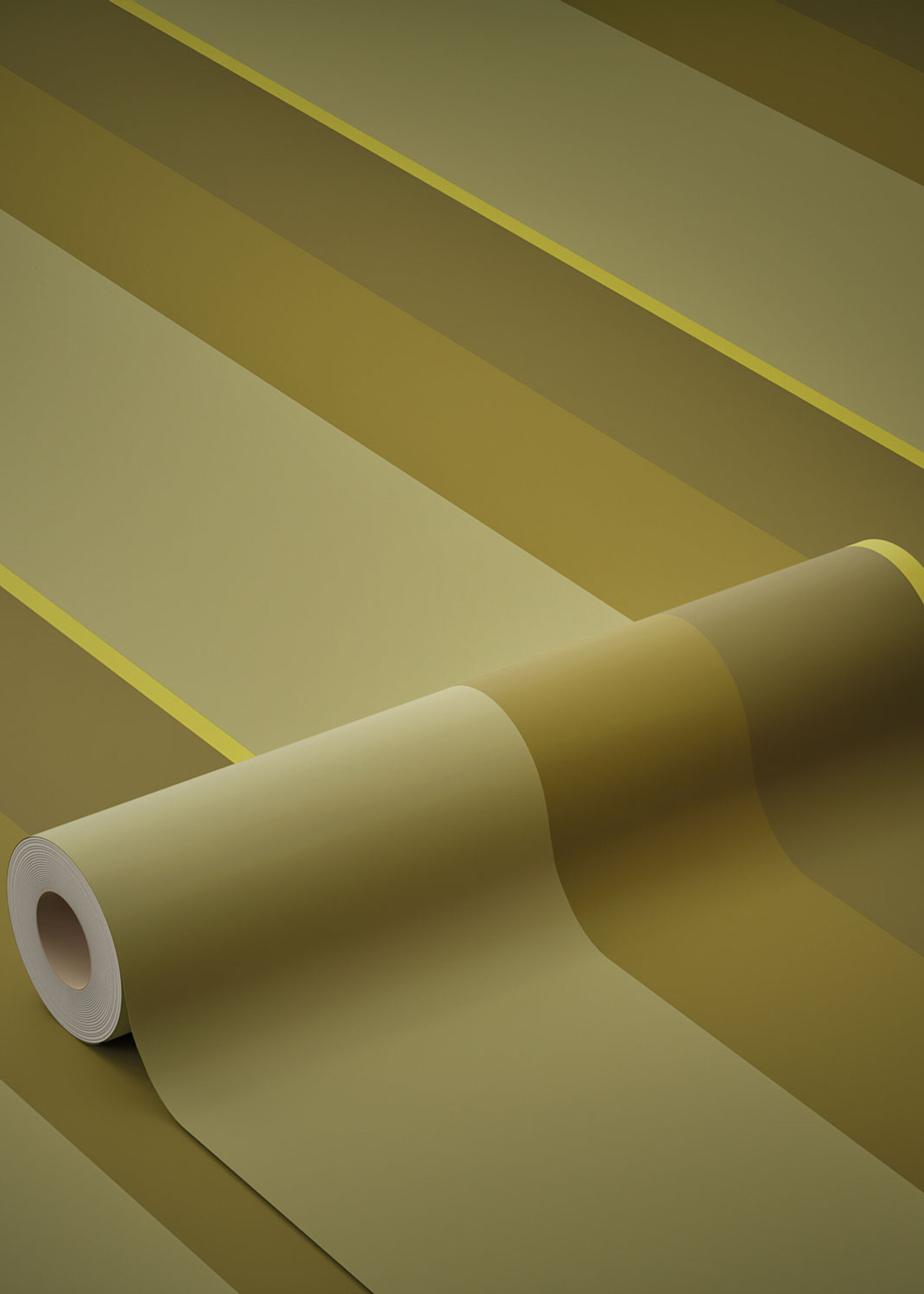 Herhaalbaar Bold Stripes | Tapete mit bunten Streifen von Frans Uyterlinde | 97,4 x 280 cm