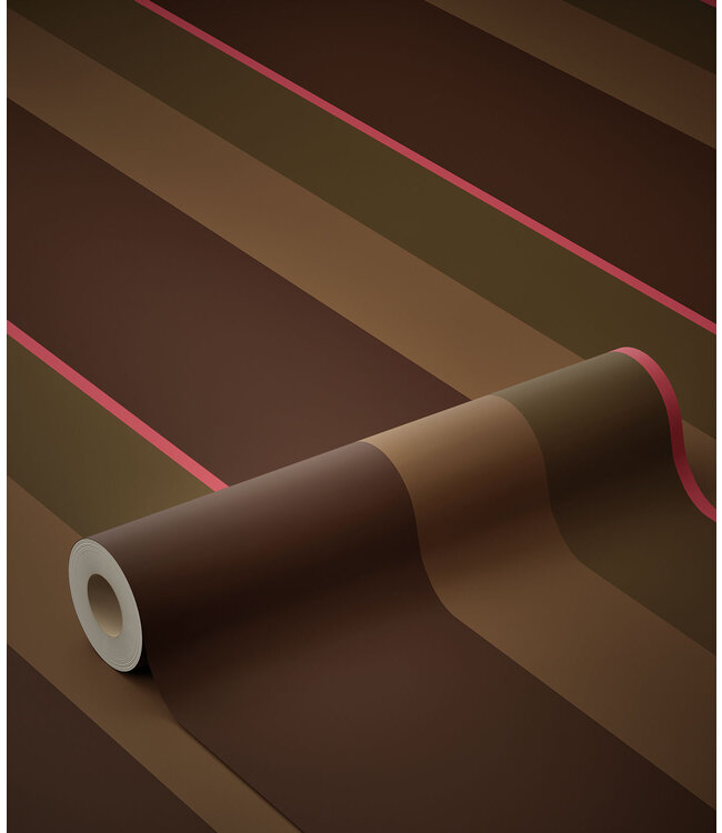 Bold Stripes | Colorful striped wallpaper by Frans Uyterlinde | 97.4 x 280 cm