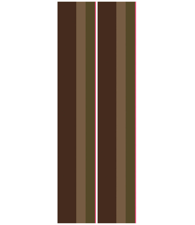 Bold Stripes | Tapete mit bunten Streifen von Frans Uyterlinde | 97,4 x 280 cm