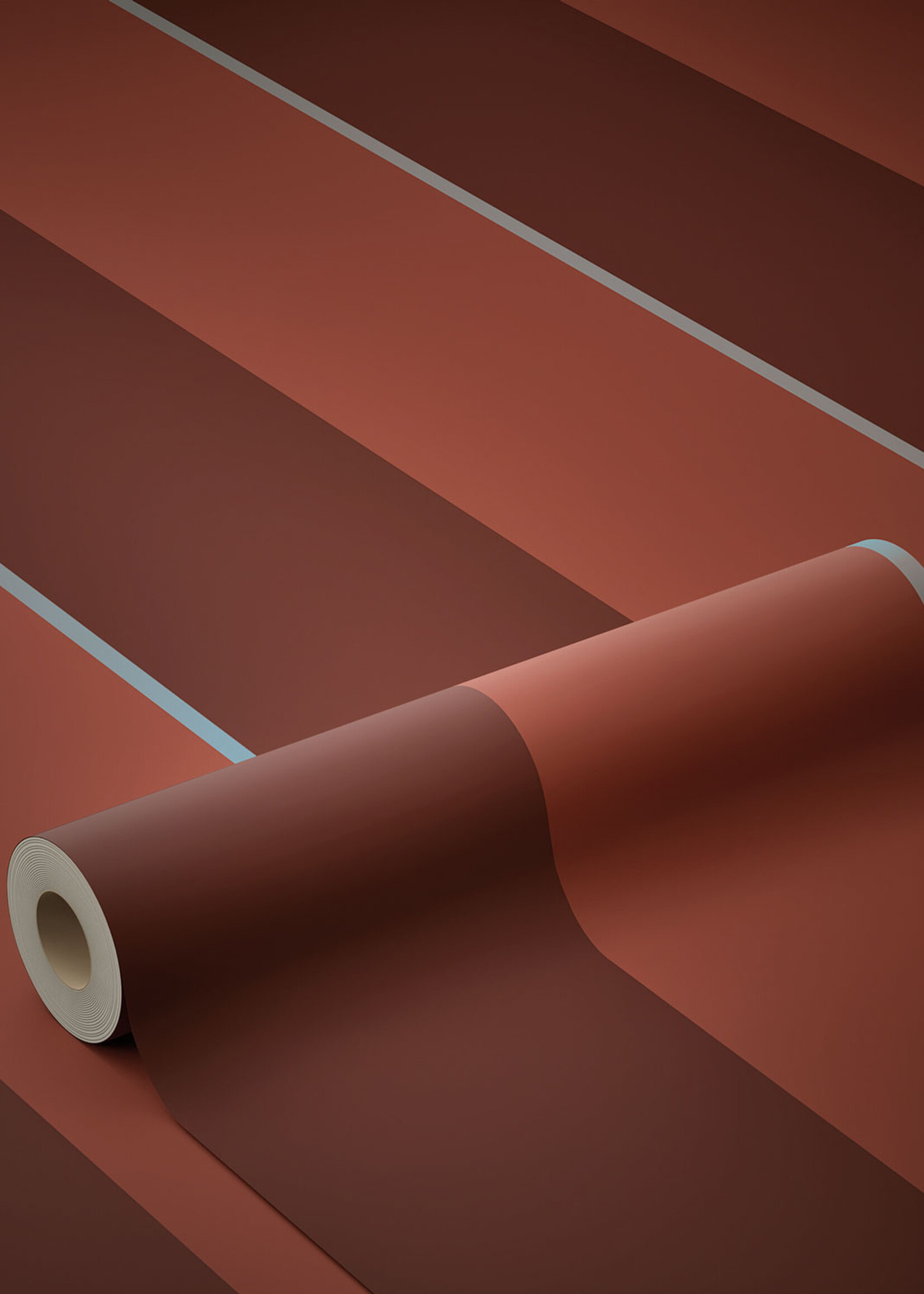 Herhaalbaar Bold Stripes | Tapete mit bunten Streifen von Frans Uyterlinde | 97,4 x 280 cm