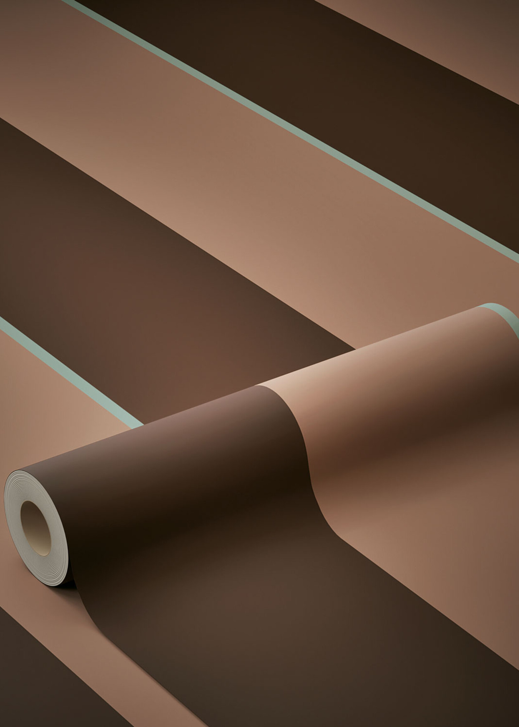 Herhaalbaar Bold Stripes | Tapete mit bunten Streifen von Frans Uyterlinde | 97,4 x 280 cm