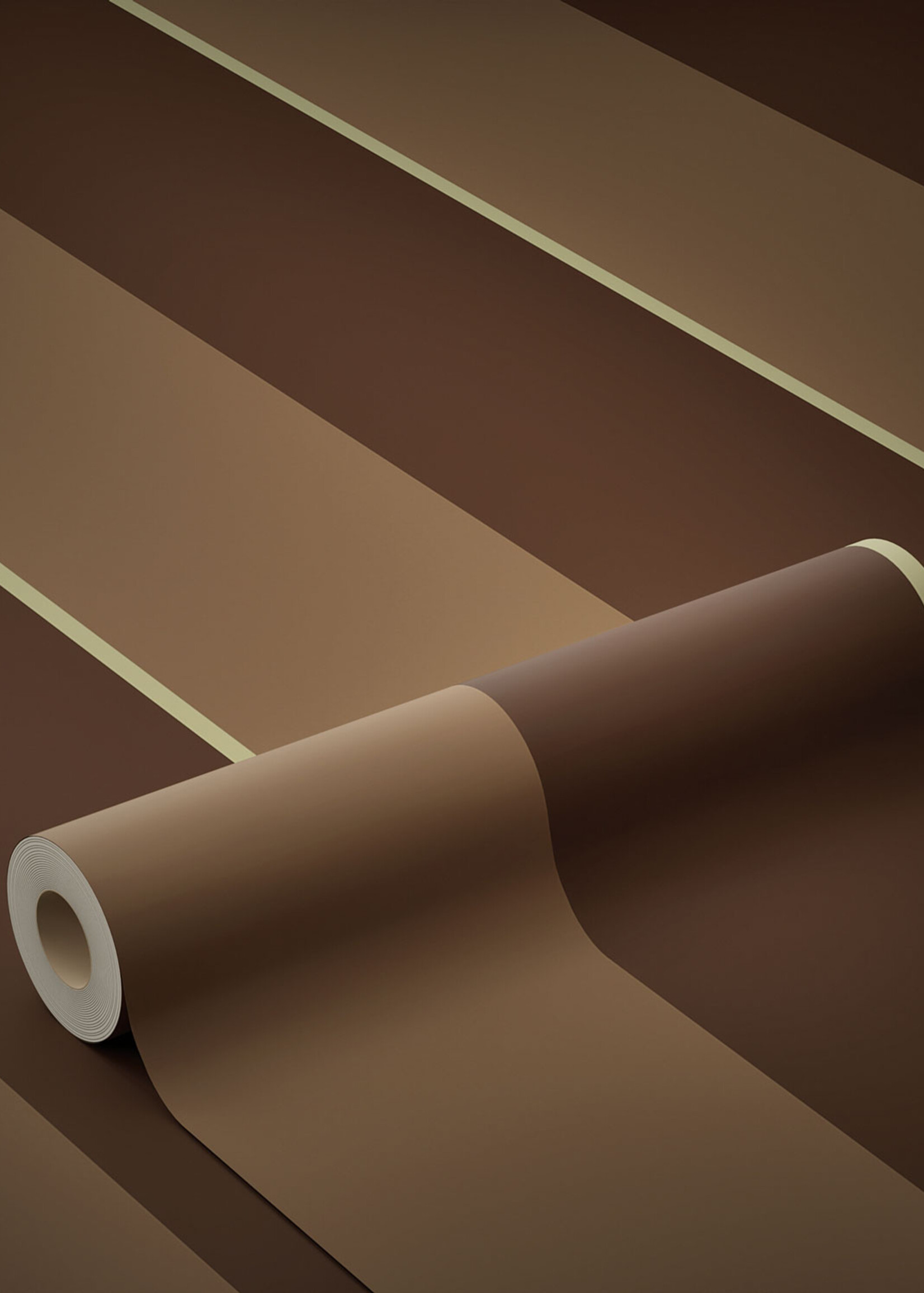 Herhaalbaar Bold Stripes | Strepen behang door Frans Uyterlinde | 97,4 x 280 cm
