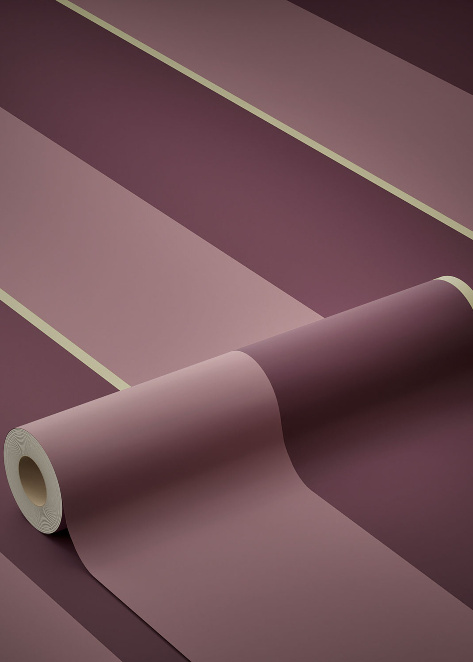 Herhaalbaar Bold Stripes | Tapete mit bunten Streifen von Frans Uyterlinde | 97,4 x 280 cm