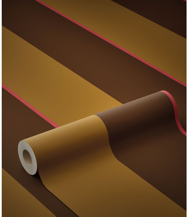 Bold Stripes | Colorful striped wallpaper by Frans Uyterlinde | 97.4 x 280 cm