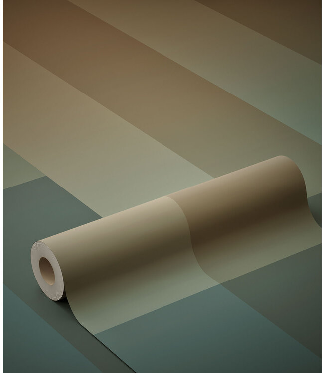 Gradient Stripes | Gestreifte Tapete von Frans Uyterlinde | 97,4 x 280 cm