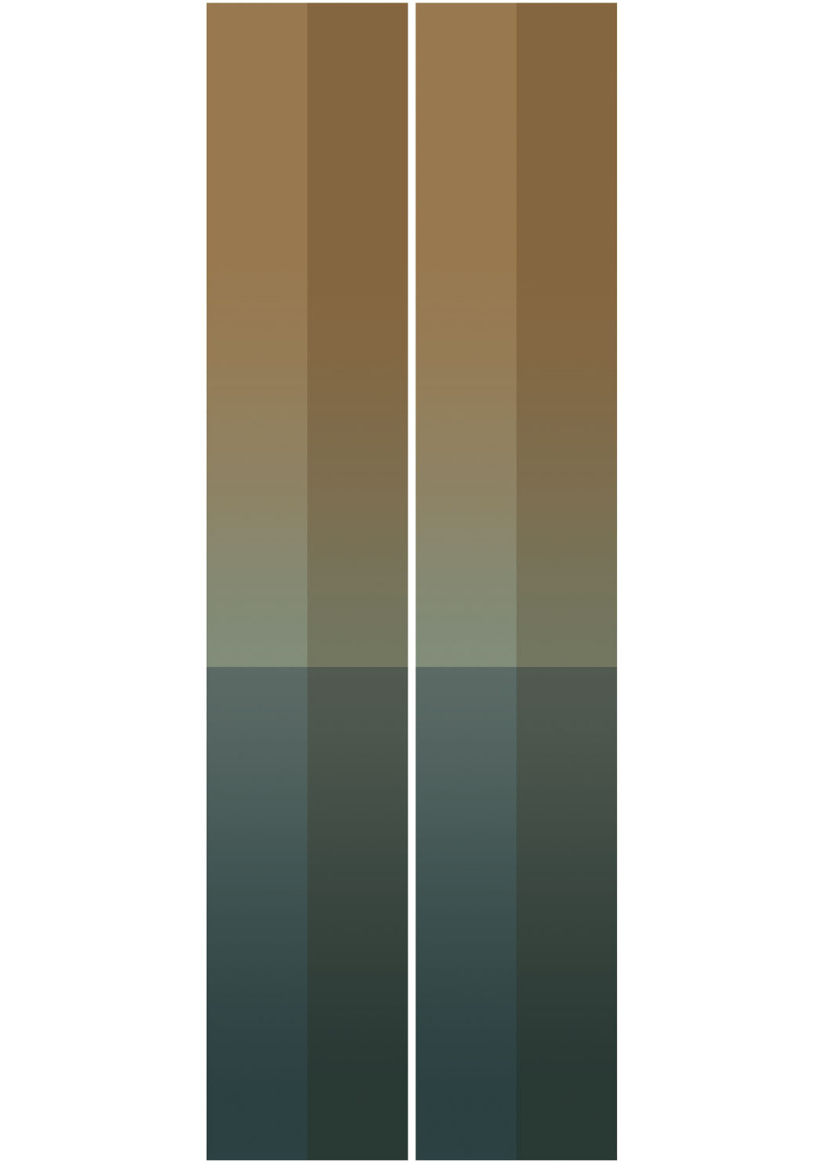 Herhaalbaar Gradient Stripes | Gestreifte Tapete von Frans Uyterlinde | 97,4 x 280 cm