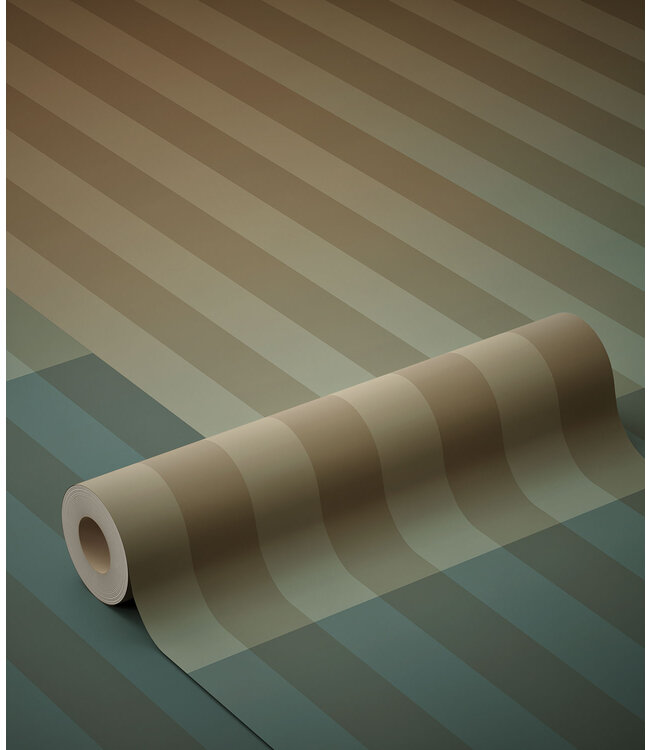 Gradient Stripes | Gestreifte Tapete von Frans Uyterlinde | 97,4 x 280 cm