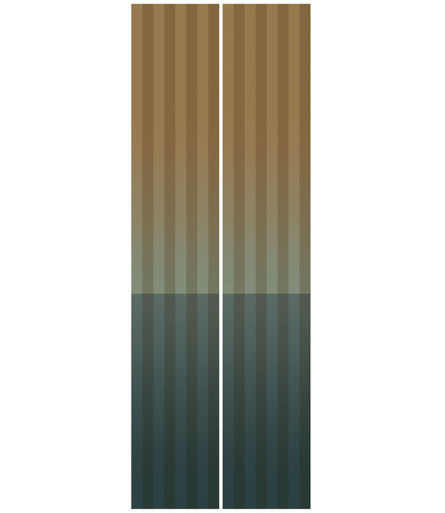 Gradient Stripes | Striped wallpaper by Frans Uyterlinde | 97.4 x 280 cm