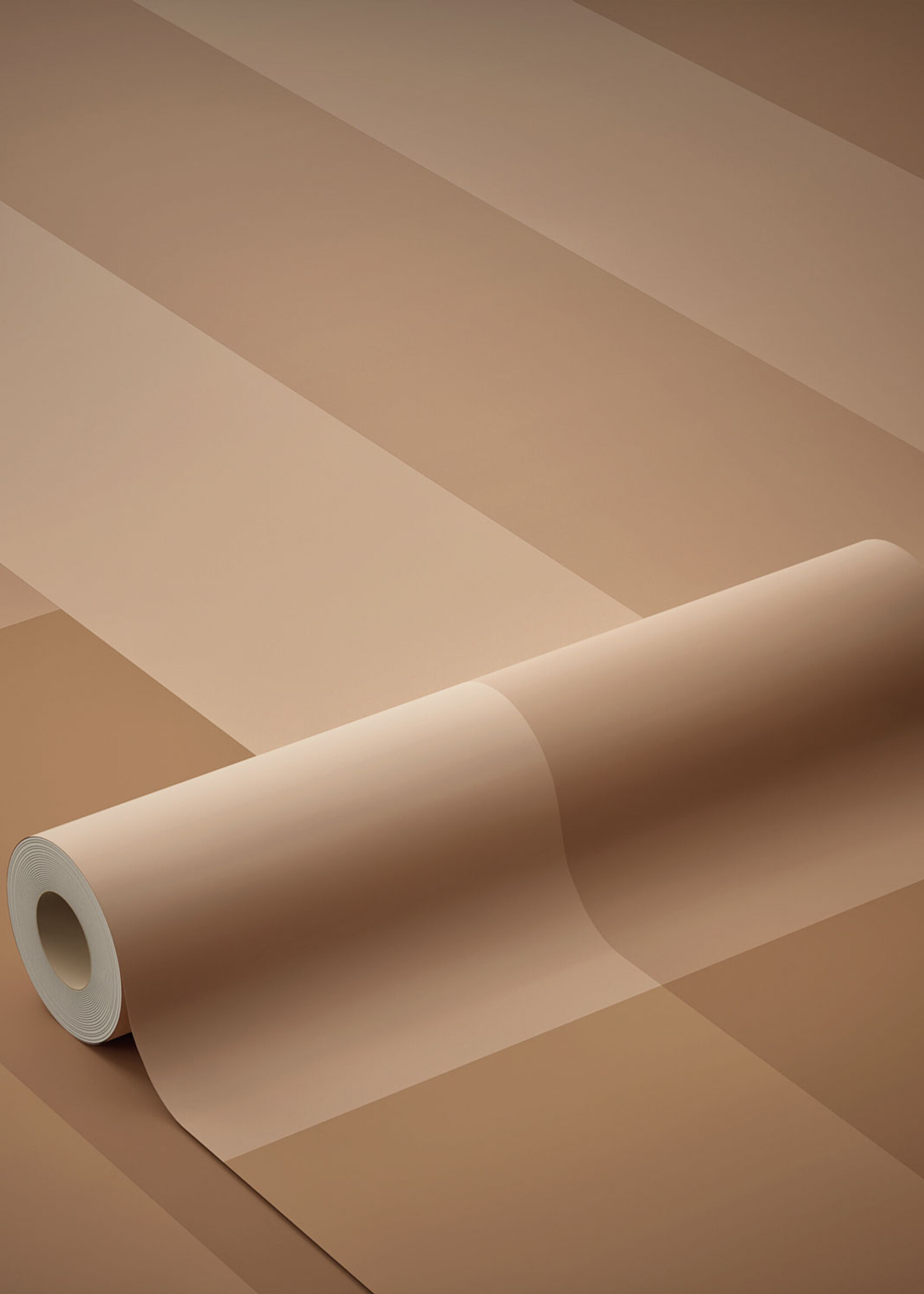 Herhaalbaar Gradient Stripes | Gestreifte Tapete von Frans Uyterlinde | 97,4 x 280 cm