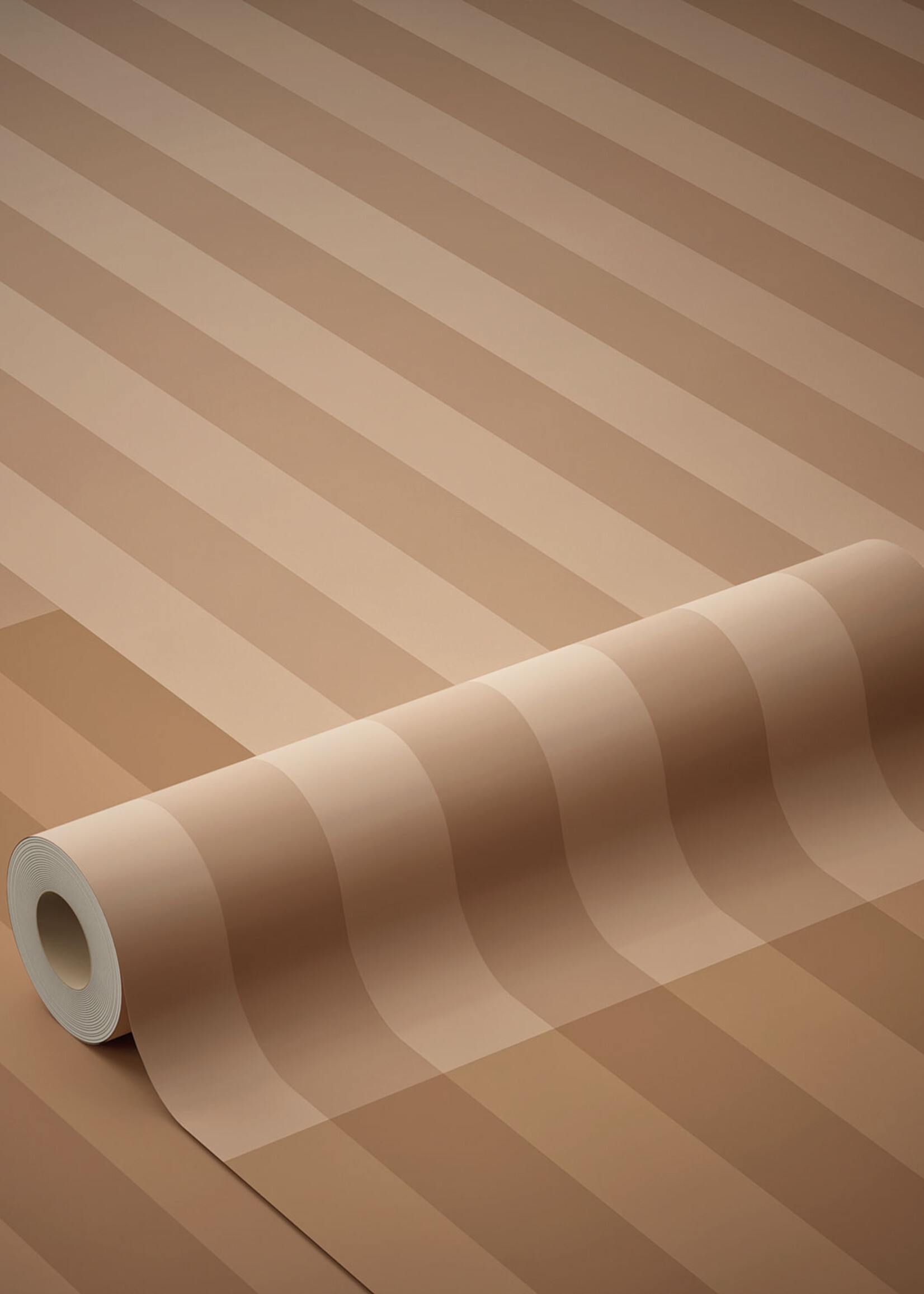 Herhaalbaar Gradient Stripes | Strepen behang door Frans Uyterlinde | 97,4 x 280 cm