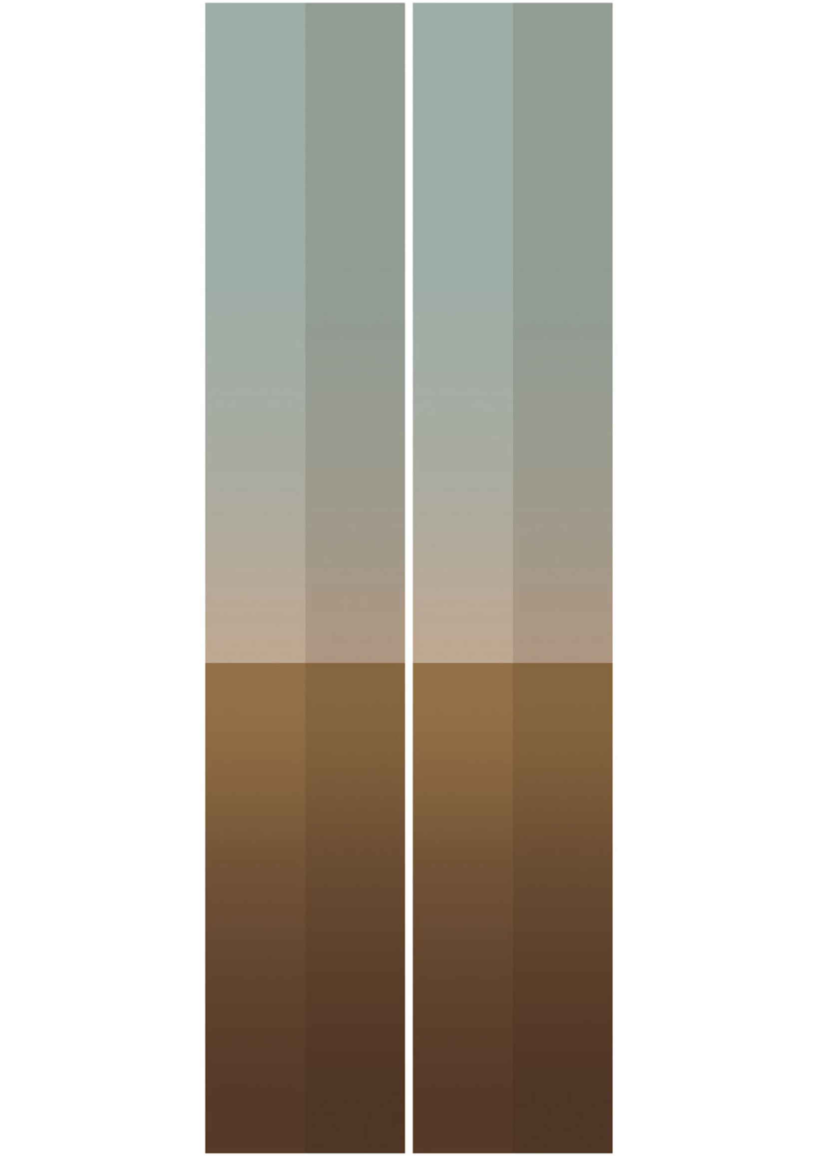Herhaalbaar Gradient Stripes | Strepen behang door Frans Uyterlinde | 97,4 x 280 cm