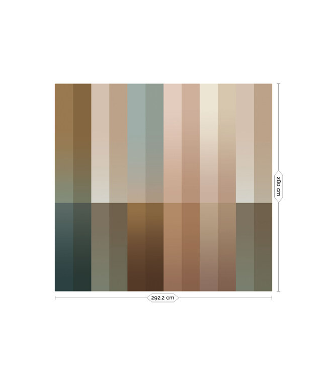Gradient Stripes Multicolor | Striped wallpaper by Frans Uyterlinde