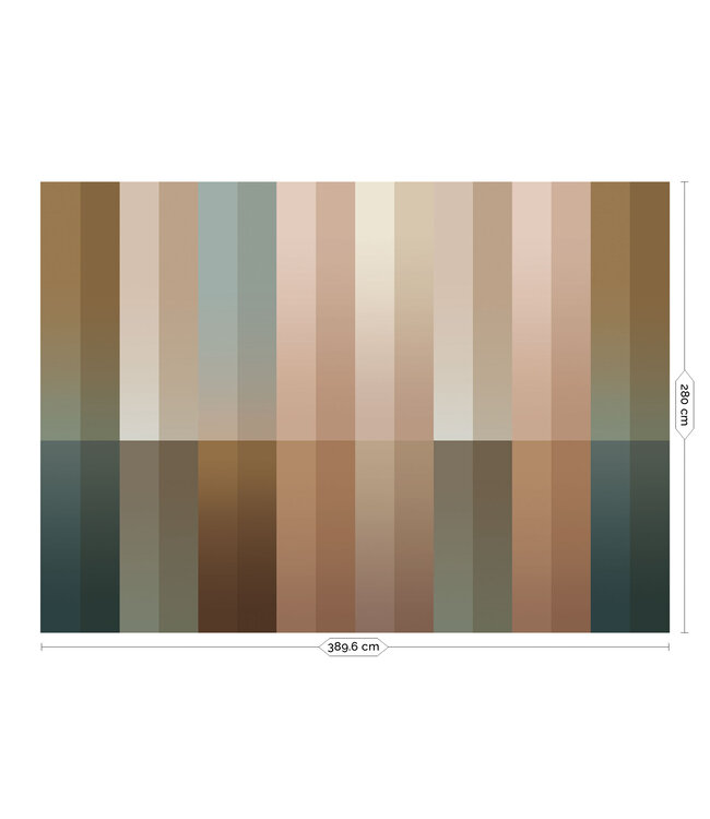 Gradient Stripes Multicolor | Striped wallpaper by Frans Uyterlinde