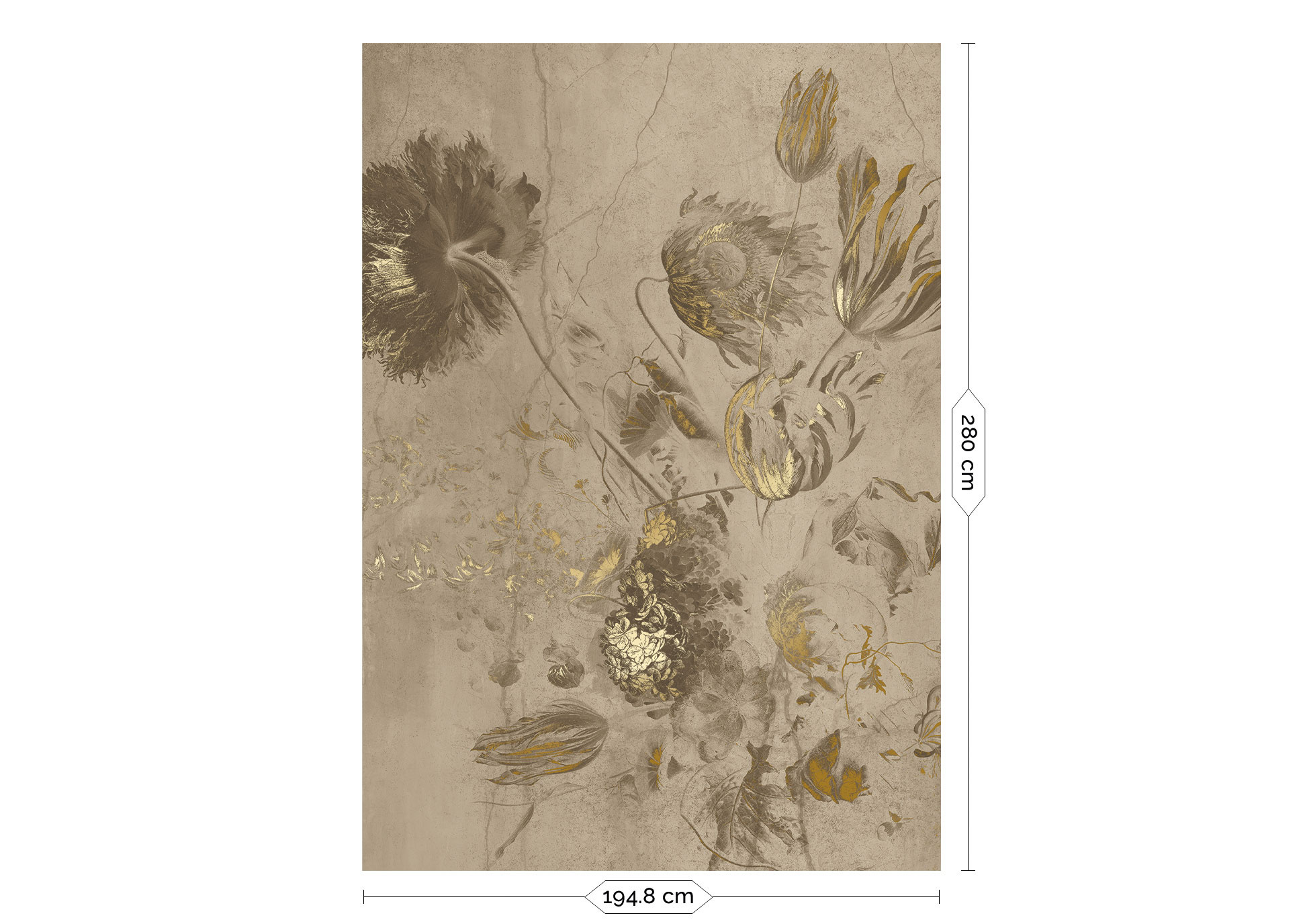 Vintage Meadow – Crèmekleurig Bloemen Vliesbehang met Romantische Wilde Weidebloemen