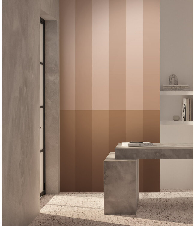 Gradient Stripes | Striped wallpaper by Frans Uyterlinde | 97.4 x 280 cm