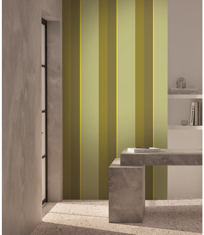 Bold Stripes | Strepen behang door Frans Uyterlinde | 97,4 x 280 cm