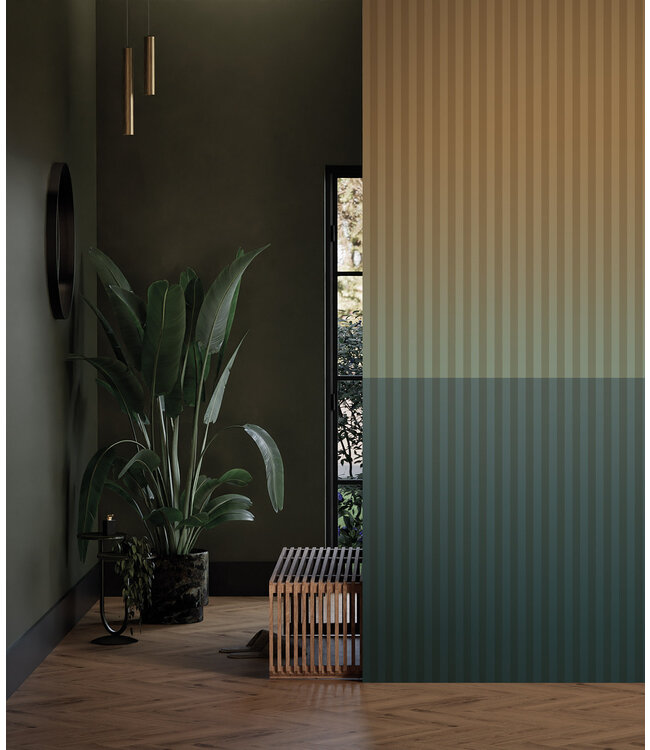 Gradient Stripes | Strepen behang door Frans Uyterlinde | 97,4 x 280 cm