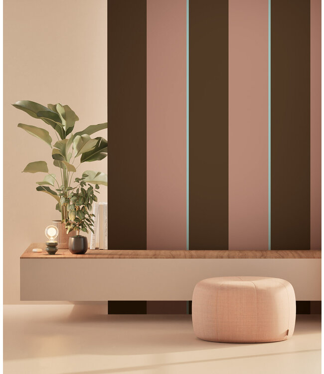 Bold Stripes | Colorful striped wallpaper by Frans Uyterlinde | 97.4 x 280 cm