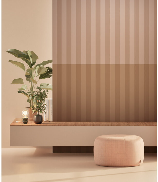 Gradient Stripes | Striped wallpaper by Frans Uyterlinde | 97,4 x 280 cm