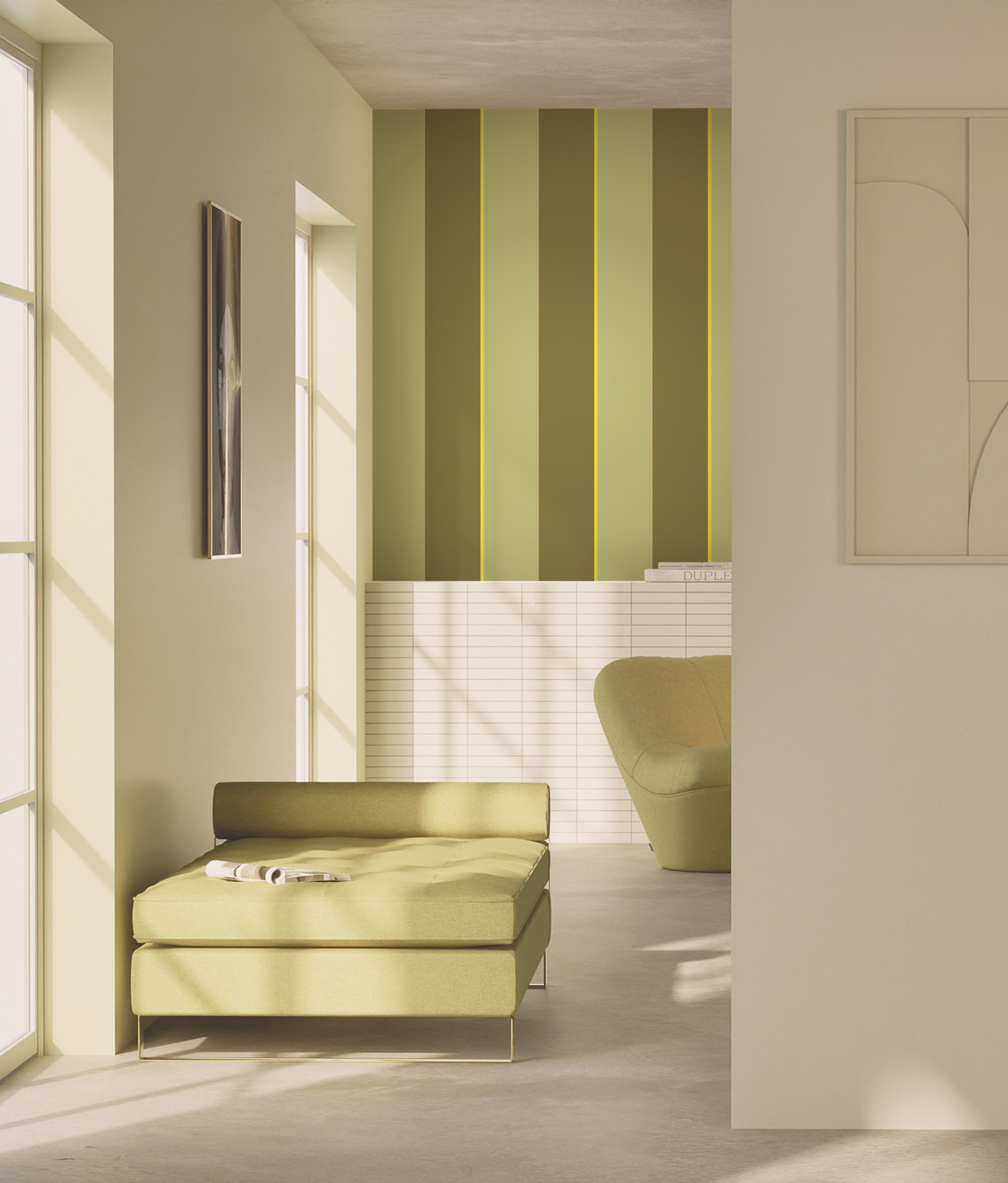 Strepen behang door Frans Uyterlinde | Gedurfd en kleurrijk | FU-007 ...