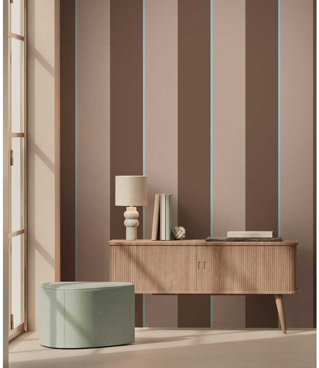Bold Stripes | Strepen behang door Frans Uyterlinde | 97,4 x 280 cm
