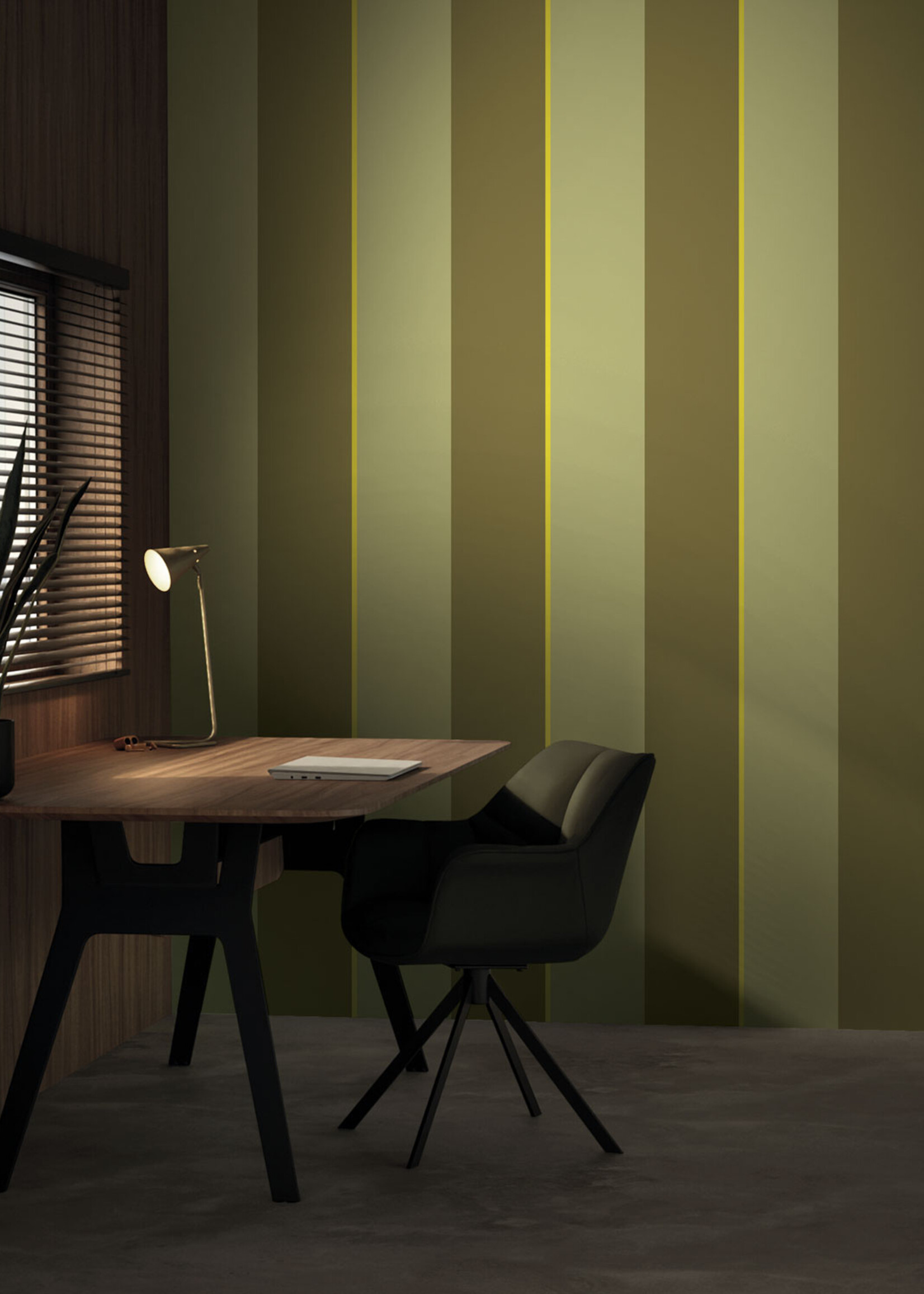 Herhaalbaar Bold Stripes | Strepen behang door Frans Uyterlinde | 97,4 x 280 cm