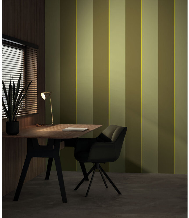 Bold Stripes | Colorful striped wallpaper by Frans Uyterlinde | 97.4 x 280 cm