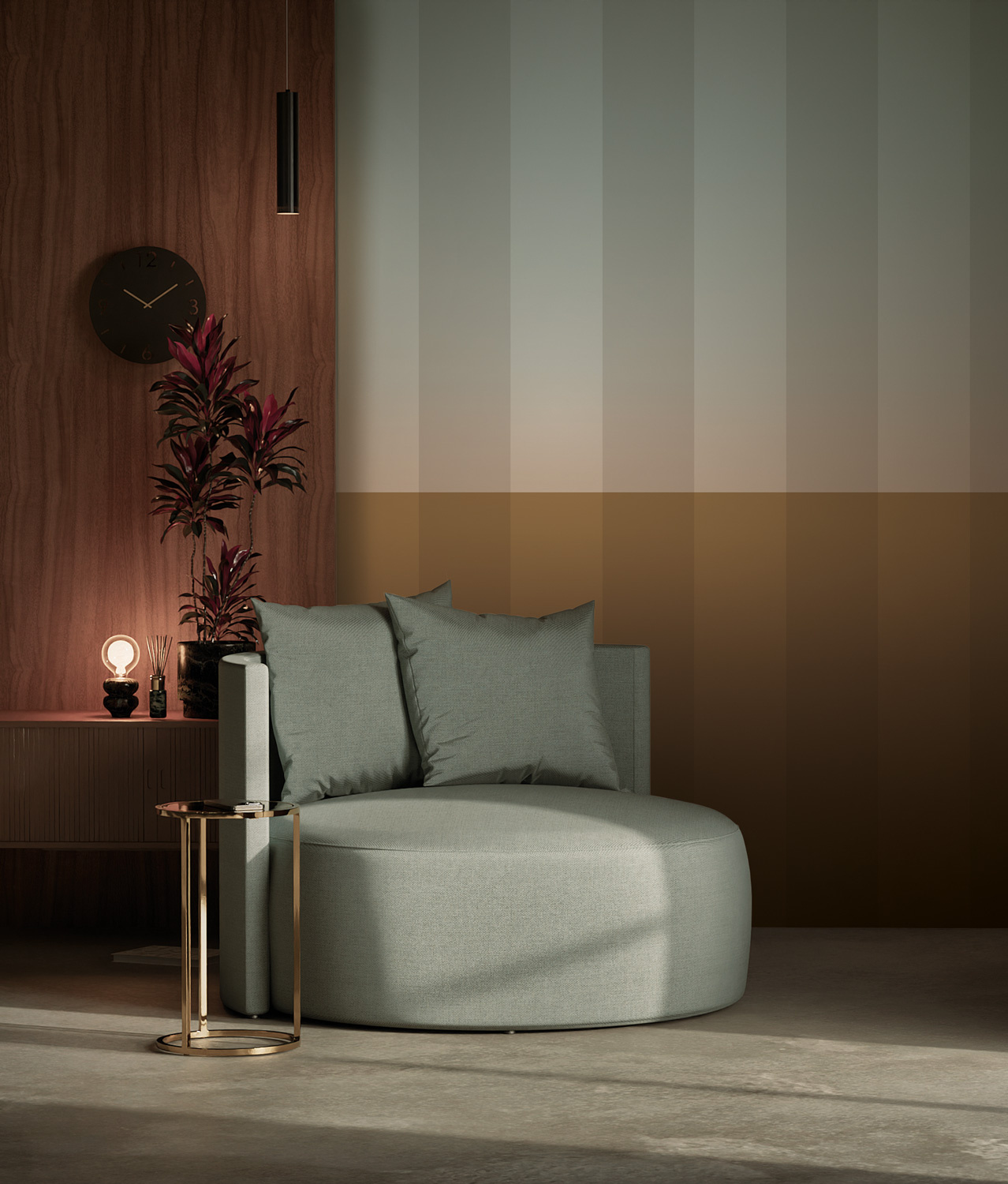Strepen behang door Frans Uyterlinde | Gradient Stripes | FU-022 - KEK ...