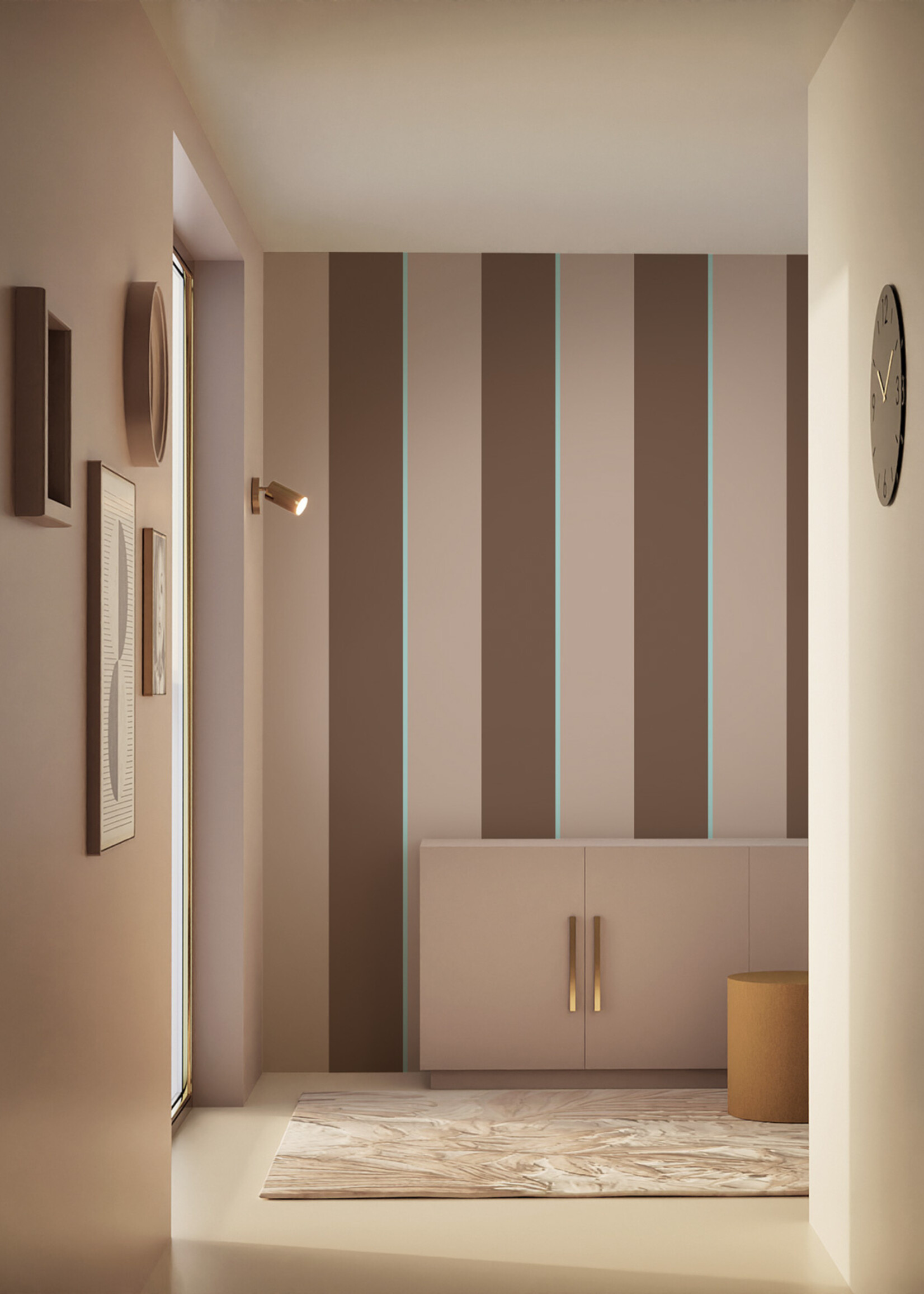 Herhaalbaar Bold Stripes | Strepen behang door Frans Uyterlinde | 97,4 x 280 cm