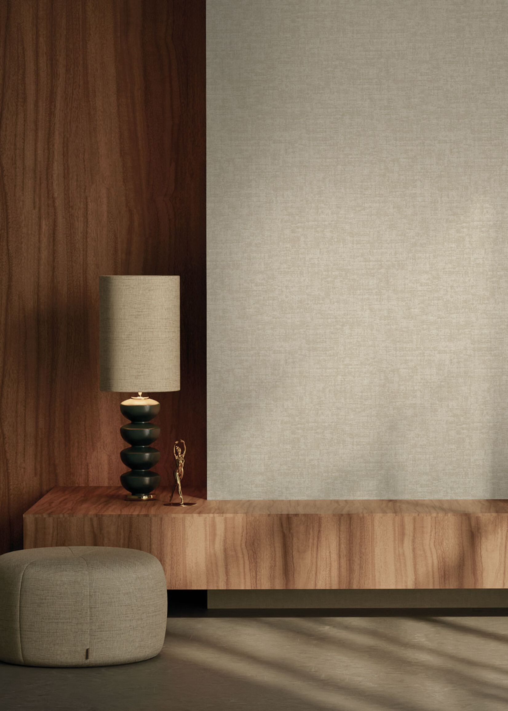 Afwasbaar | Voelbare textuur Hotel Chique Tapete, Salerno, 53 x 1000 cm