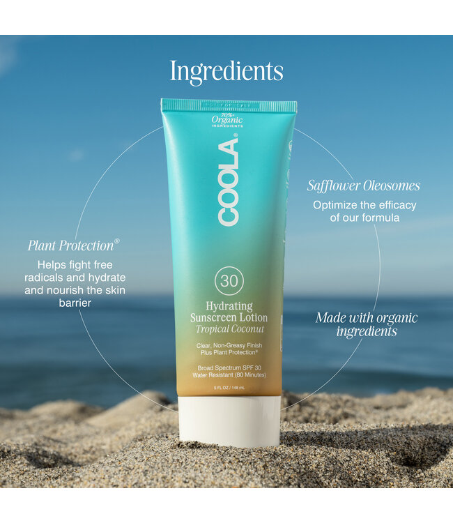 Coola Hydrating Sunscreen Lotion SPF30 | Tropical Coconut