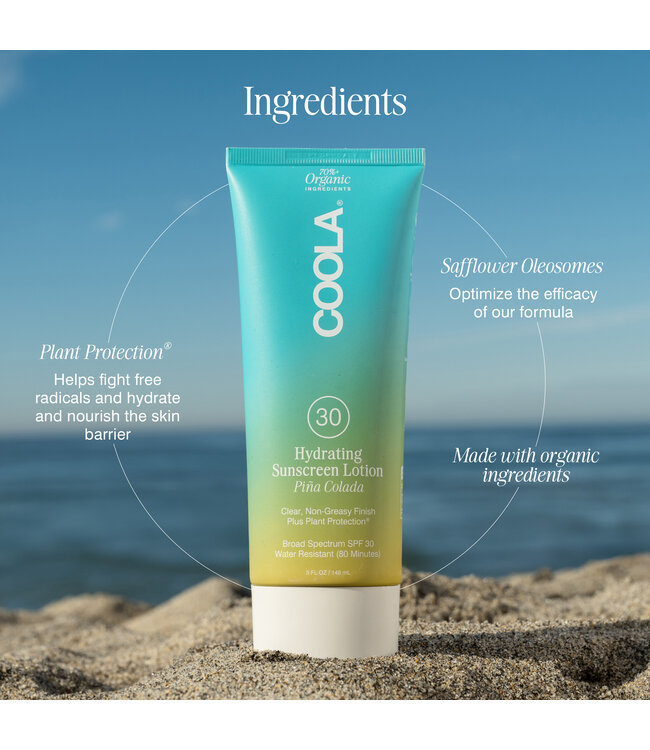 Coola Hydrating Sunscreen Lotion SPF30 | Pina Colada