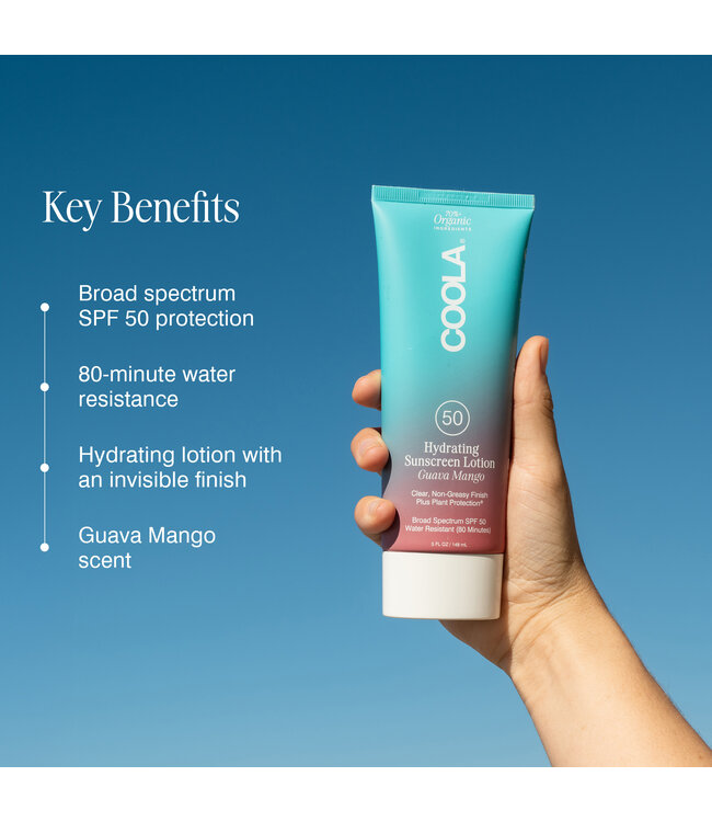 Coola Hydrating Sunscreen Lotion SPF50 | Guava Mango