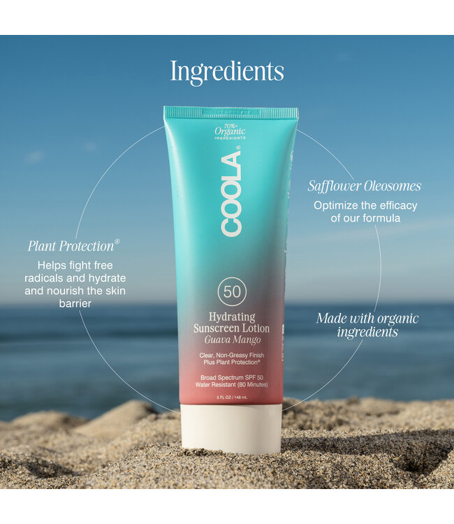 Coola Hydrating Sunscreen Lotion SPF50 | Guava Mango