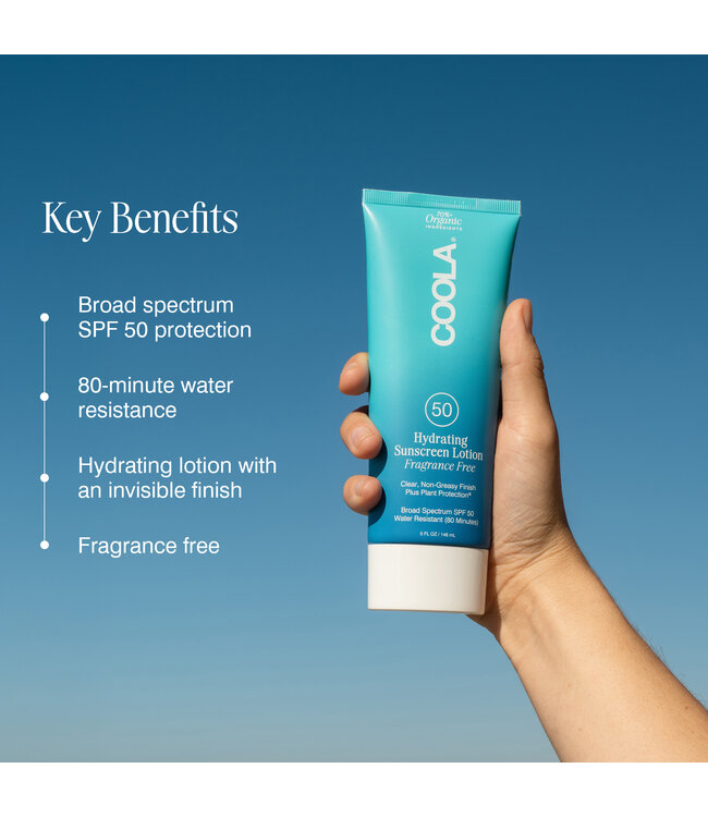 Coola Hydrating Sunscreen Lotion SPF50 | Fragrance Free