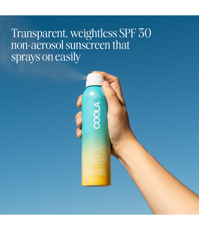 Coola Clear Sunscreen Spray SPF30 | Pina Colada