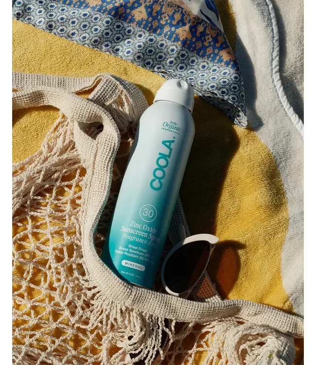 Coola Mineral Zinc Oxide Sunscreen Spray | Fragrance Free