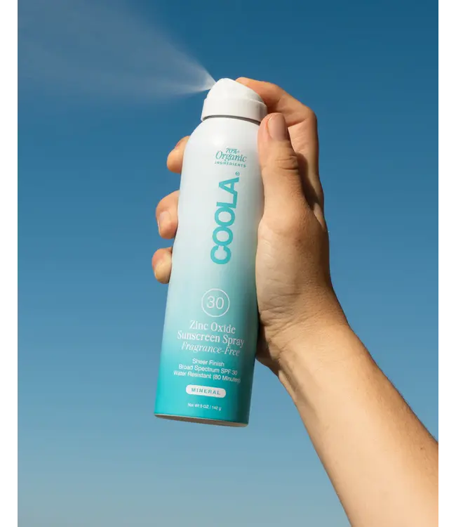 Coola Mineral Zinc Oxide Sunscreen Spray | Fragrance Free