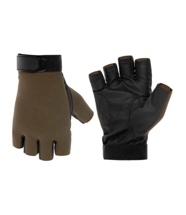 Half Finger Shooting Gloves - OD