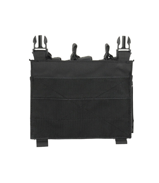 Front panel met 5.56/Pistol buckle up Pouch voor Modular Plate Carrier - Zwart