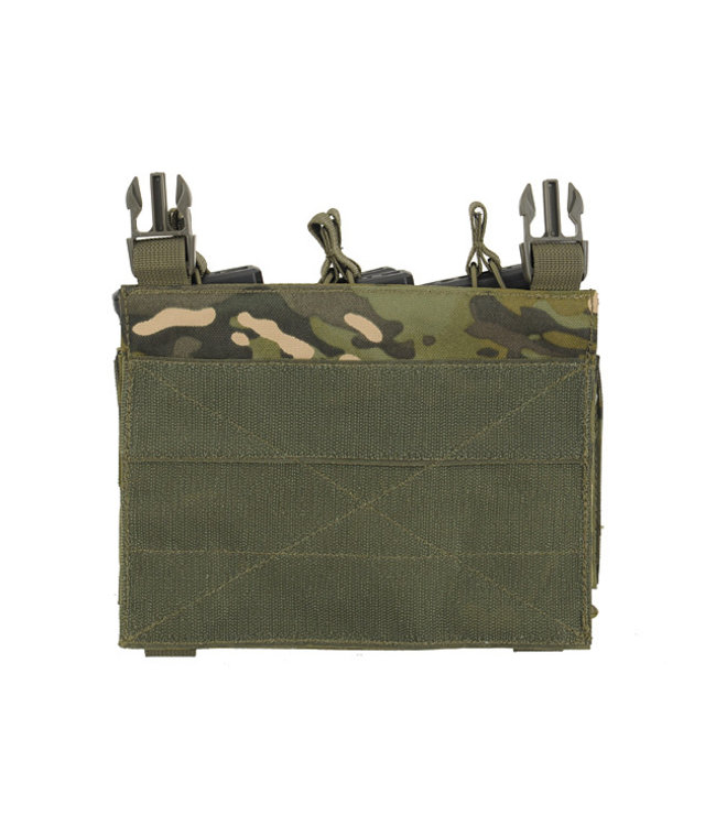 Front panel met 5.56/Pistol buckle up Pouch voor Modular Plate Carrier - Multicam tropic