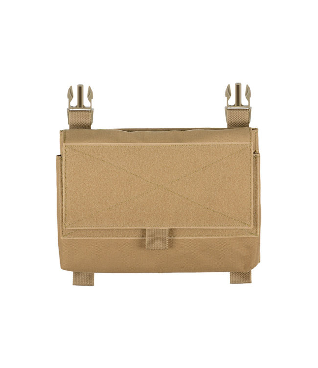 8Fields Front panel buckle up met kangaroo Pouch voor Modular Plate Carrier - Tan