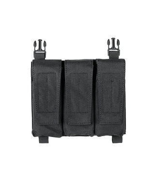 8Fields Front panel with Hybrid 5.56/M4 buckle up pouch for Modular Plate Carrier - Zwart