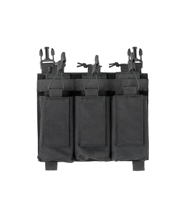 Front panel met Hybrid 5.56/M4 buckle up pouch voor Modular Plate Carrier - Zwart