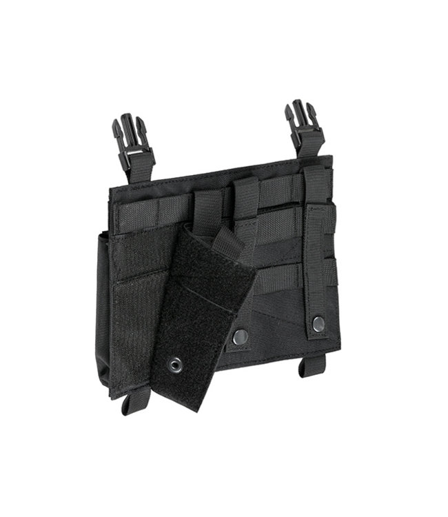 Front panel met Hybrid 5.56/M4 buckle up pouch voor Modular Plate Carrier - Zwart