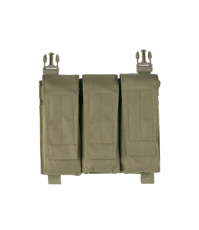 8Fields Front panel with Hybrid 5.56/M4 buckle up pouch for Modular Plate Carrier - OD